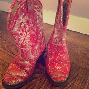 Fancy Glitter Girls Cowboy Boots